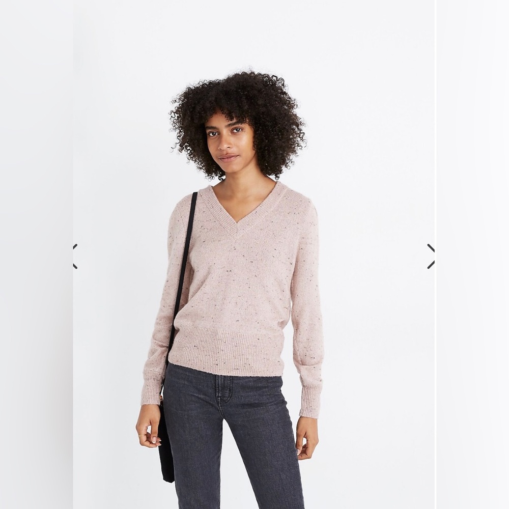 Madewell Donegal Westgate V-Neck Sweater‎ in Coziest Yarn Size Medium